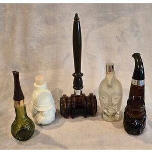 Avon Collectible‎ Decanter Set of 5: Aftershave Bottles, Novelty Shapes, Vintage